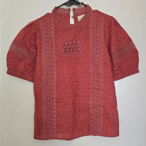 Universal Thread Women's Top in Rust Red
